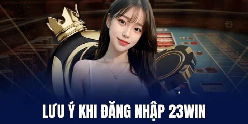 Những thông tin cần chú ý khi đăng nhập 23Win